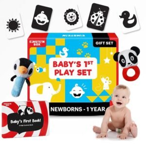 Einstein Box Baby Gift Set| Flashcards for Newborn 0-6 Month Old Baby
