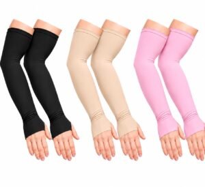 Unisex Full Arm Fingerless Sleeves Gloves for UV, Dust, Summer, UV Sun Protection Arm Sleeves for Men & Women, Protection Arm Sleeves
