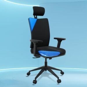 The Sleep Company Onyx Orthopedic Office Chair | Patented SmartGRID seat | Adjustable Lumbar Support | Ergonomic Sitting Posture | High Back Chair | Work, Home, Study | Free Installation | Black