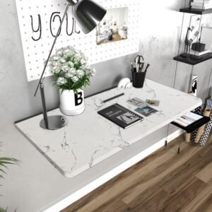 QARA Wooden Wall Table 24×31 Inches | Wall Mounted Table | Wall Mount Table