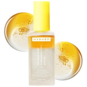 Hyphen 18% Brightening + 20% Collagen Face Serum | Double Shot Serum with 11% Mandarin 5% Niacinamide 2% PGA & Bakuchiol | Summer Skincare | Brightening, Hydrating & Collagen Boost for Dry Skin – 50ml