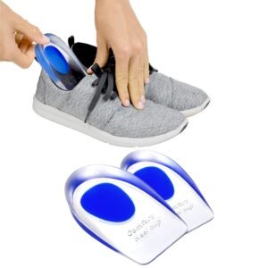 Gel Heel cups Silicone Heel Pad for Heel Ankle Pain, Heel Spur Shoe Support Pad for Men and Women Shock Cushion Pad for Heels