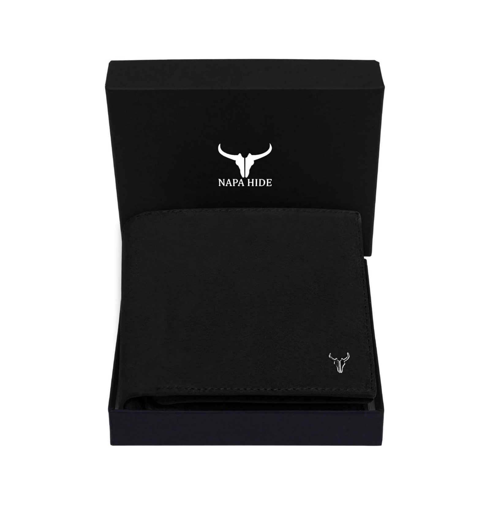 NAPA HIDE Leather Wallet for Men (Black Hunter)