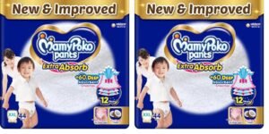 MamyPoko Pants Extra Absorb Baby Diapers, XX-Large (XXL), 44 Count, 15-25kg (Pack of 2)