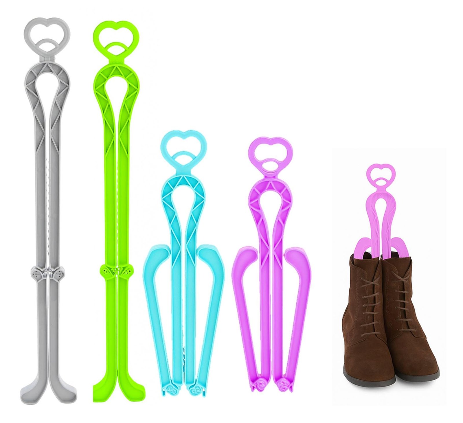 Lify Boot Shapers for Tall Boots – Folding Shoe Tree, Support Stand, Stand Up Shoe Insert – Shaper Pack for Women and Men