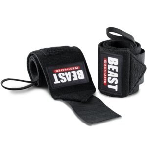 EasyHealth Wrist Wraps for Gym | Wrist Support with Thumb Loop & Adjustable Strap | Heavy Duty Wrist Bands for Weightlifting, Cross Training & Workout