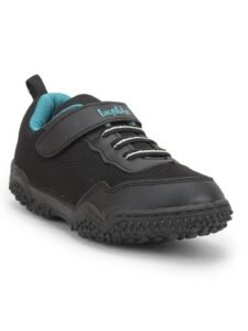 Liberty Lucy & Luke Black & Grey Casual Shoes for Kids – Knit-Mesh Slip-On
