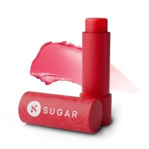 SUGAR Cosmetics Tipsy Lips Moisturing Balm with Vitamin E, Shea Butter and Jojoba Oil | Tinted Lip Balm with SPF | Lip Protection & Nourishment | 4.5gm – 02 Cosmopolitan
