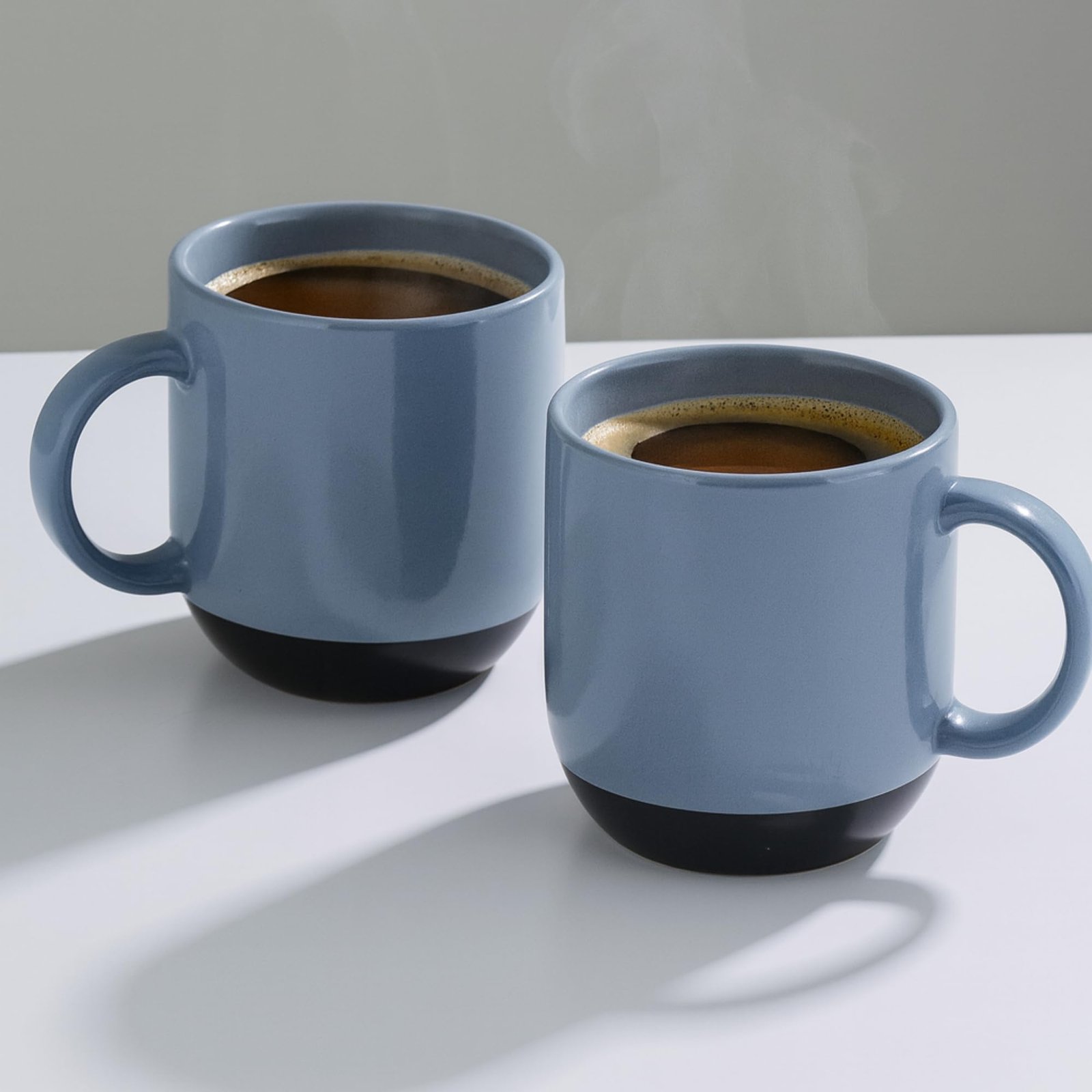 Clay Craft Modern Matte Coffee Mug Set of 2, 300 ml | Fine Ceramic Tea, Coffee & Milk Mugs | Elegant & Durable Drinkware | Microwave & Dishwasher Safe | Minimalist Home, Office & Gift Collection