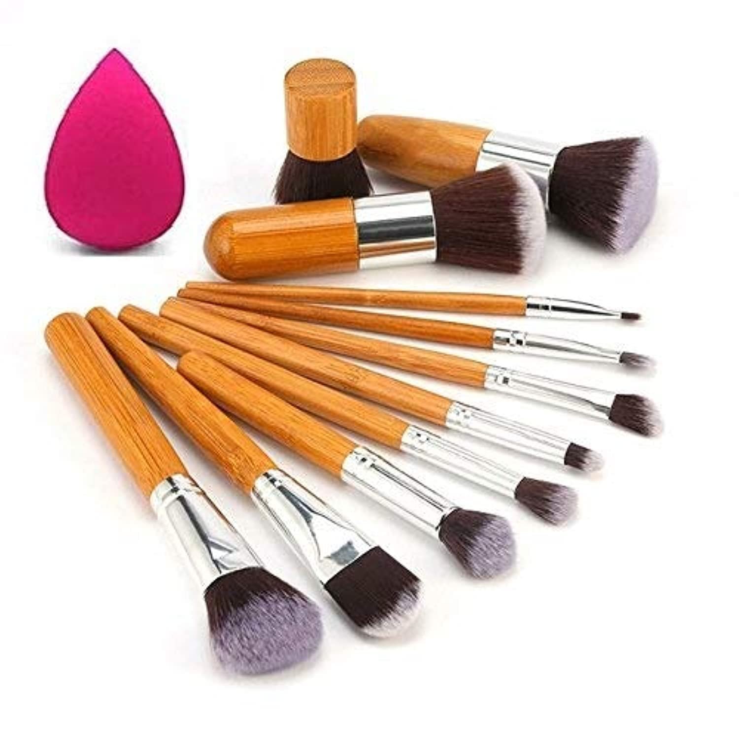 KYLIE Synthetic Bristle Makeup Brushes – Brown , Pack of 11 , KYLIE