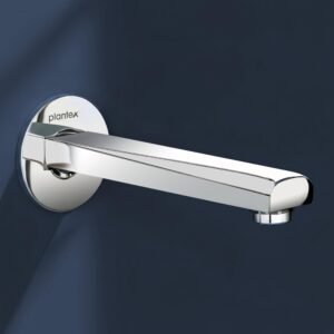 Plantex Bath Tub Spout with Wall Flange/Single Lever Spout/High Flow Tap for Bathroom/Kitchen – Pack of 1 (Chrome)