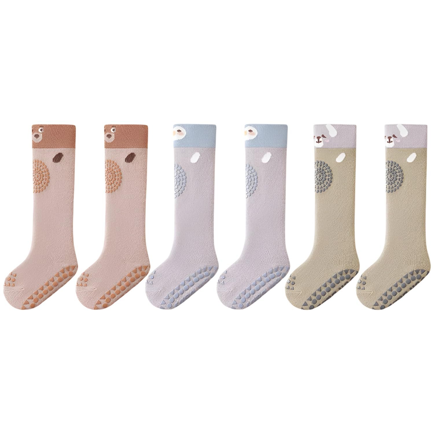 SYGA Baby Socks Over-The-Knee Socks For Baby Thin Cotton Cartoon Pattern Socks