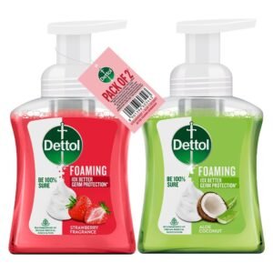 Dettol Aloe Coconut & Strawberry Foaming Handwash Pump 250ml (Pack of 2)