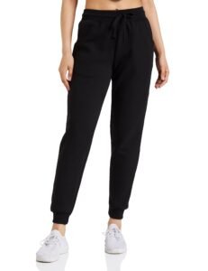 Amazon Brand – Symbol Women Jogger Track Pants | Ankle Length | Regular Fit | Fleece (Available in Plus Sizes)