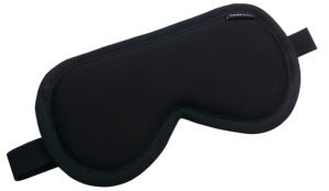 Cotton Sleep Mask for Sleeping – Soft & Breathable Eye Mask with Adjustable Strap, Lightweight Travel Blindfold for Night Sleep, Meditation & Shift Work (Black)