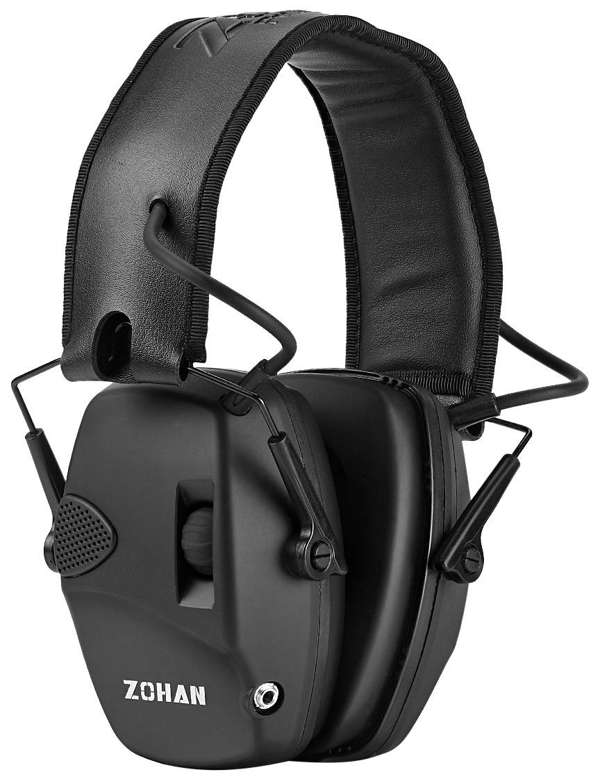 ZOHAN EM054 Electronic Shooting Ear Protection Muff | Slim Electronic Earmuff with Sound Amplification Noise Reduction | Perfect for Hunting & Shooting Range