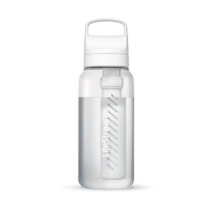 LifeStraw Go 2 Stage – BPA Free Filter Water Bottle for Travel, Camping and Everyday Use – Remove Bacteria, Parasites and Microplastics, Improve Taste, Water Purifier Bottle with Filter Inside