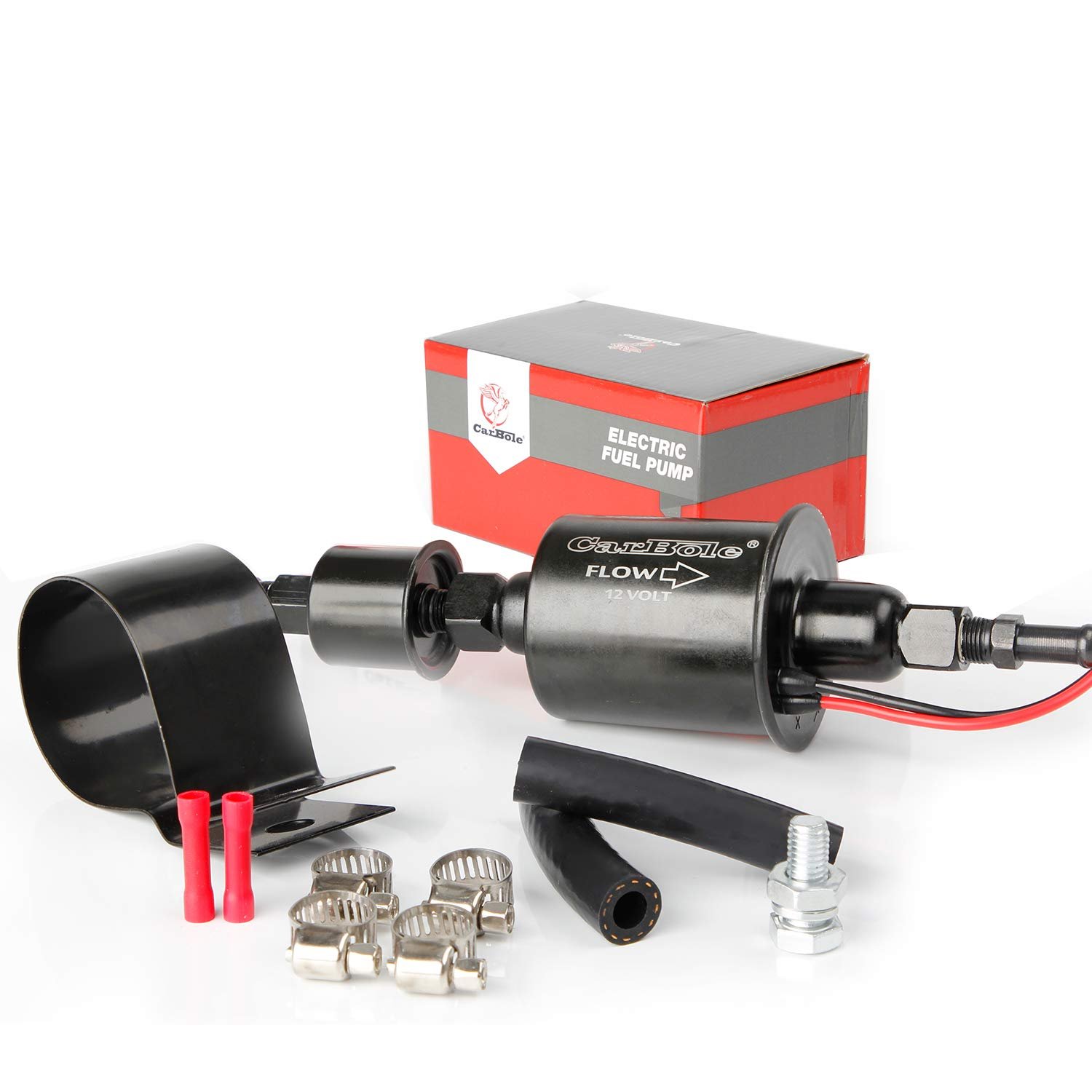 Carbole Universal Electric Fuel Pump Self- primming FuelTransfer Pump 5/16 inch, 5-9 Psi E8012S, EP12S