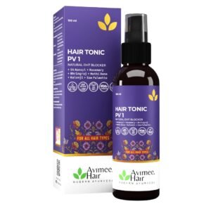 Avimee Herbal Hairtone PV 1 Scalp Tonic | Natural DHT Blocker | Hair Serum for Hair fall Control | With Rosemary, Saw Palmetto, Amla, Methi & Bhringraj Extracts | Serum For Men & Women | 100 ml