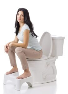 Comfortable Squat Stool for Western Toilet – 50 x 28 x 19cm | Portable & Sturdy Plastic Foot Step Stool for Potty Training | Ideal for Kids & Adults – Made in India