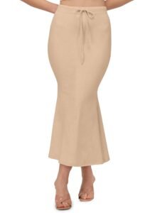 Mehrang Stretchable Saree Shapewear Petticoat for Women, Cotton Blended,Petticoat,Skirts for Women,Shape Wear Dress for Saree