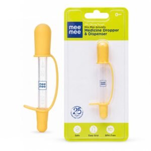 Mee Mee Accurate Medicine Dropper & Dispenser, Orange, Precise Dosage Tool for Baby Medicine Feeding, Safe & Easy to Use, Pack of 1