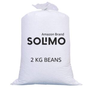Amazon Brand – Solimo High Density 2 kg Refill Pack | Quick & Easy to Fill | 35D x 70 W x 30H cm | White