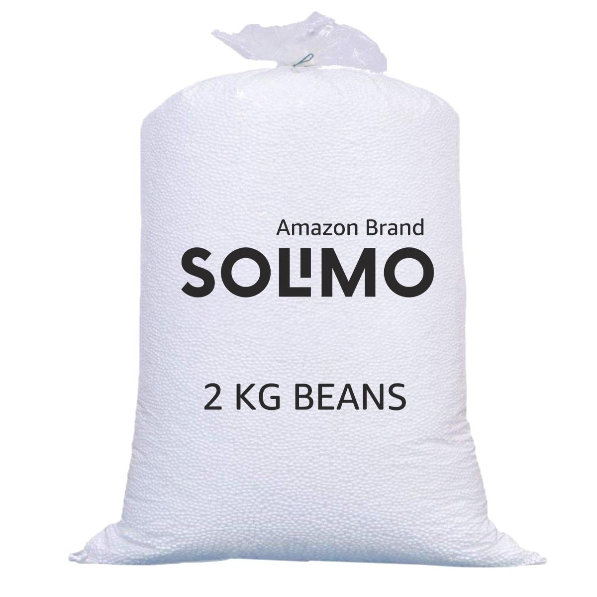 Amazon Brand – Solimo High Density 2 kg Refill Pack | Quick & Easy to Fill | 35D x 70 W x 30H cm | White