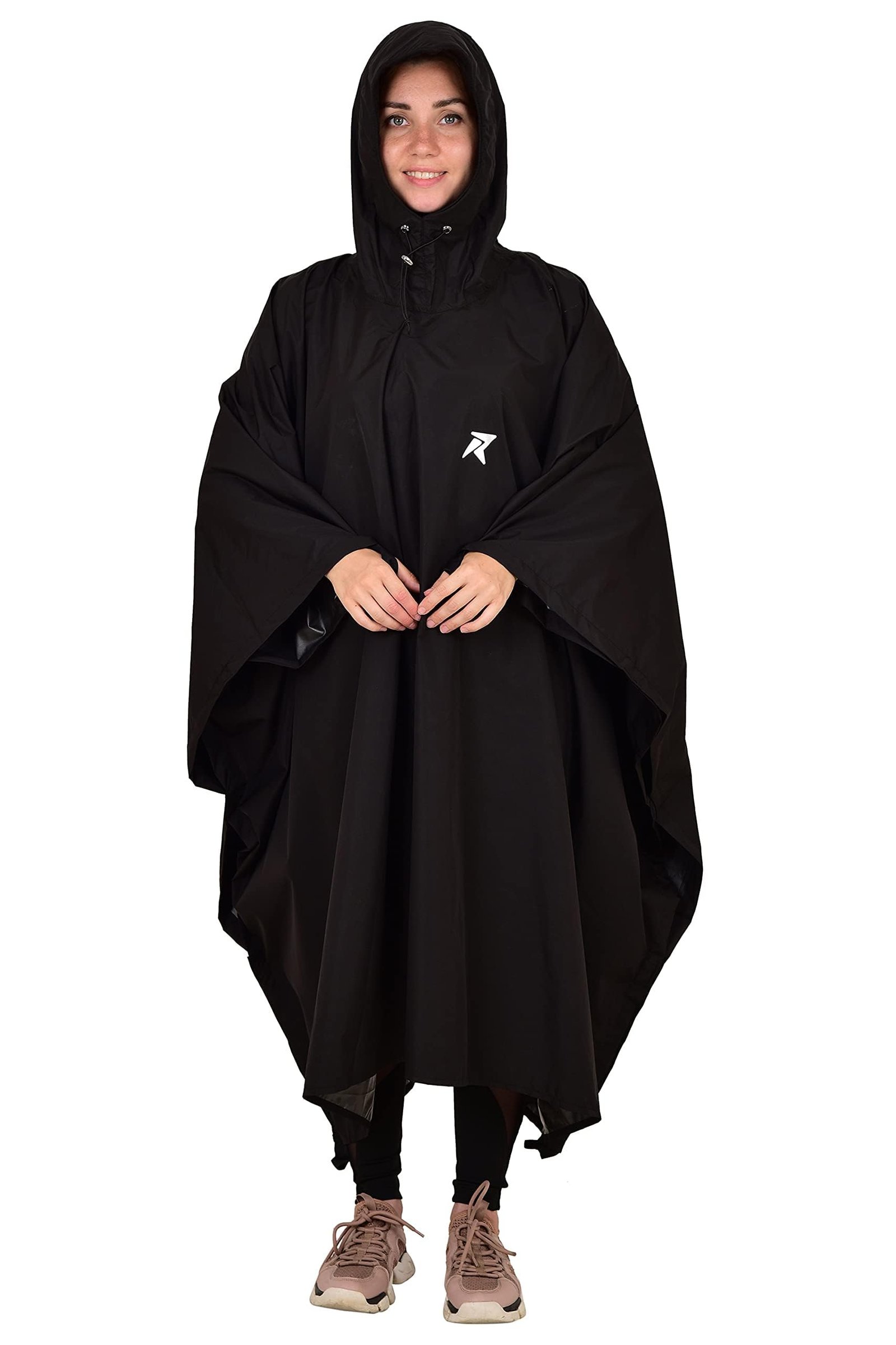 Rocksport Unisex Outdoor Rain Poncho for Adult,Multi Use, Waterproof, Lightweight, Reusable & Packable, One Size Fits Most
