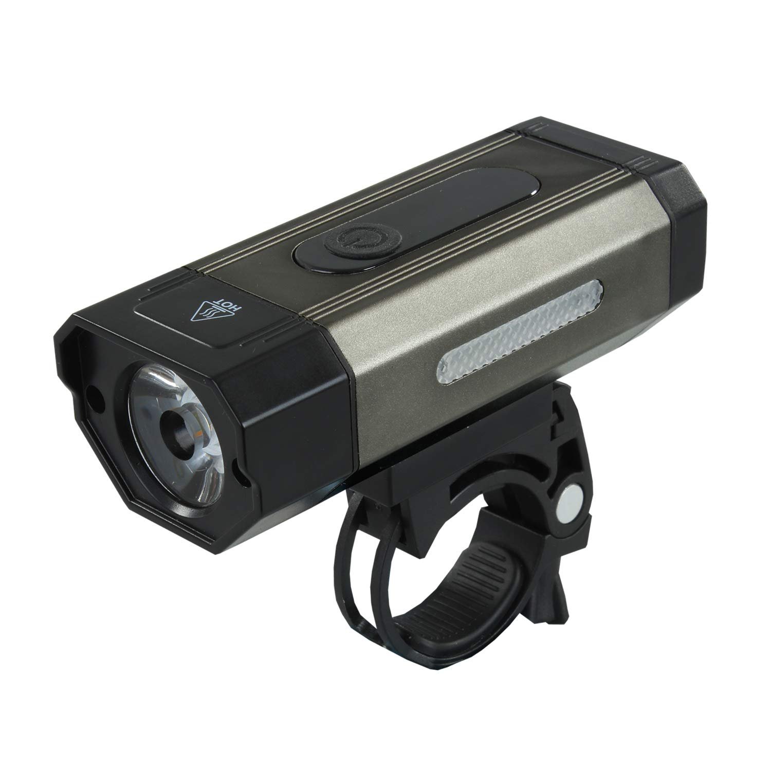 SHIVEXIM Waterproof Rechargeable USB Charging Cycle Front LED Light Adjustable Mout Headlight (Grey)