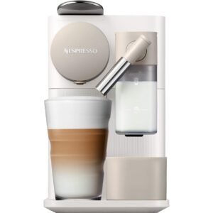 Nespresso Silky White : De’Longhi 0132193272 Latissima One Single Serve Coffee Machine, 1400 W, 1 Liter, Silky White