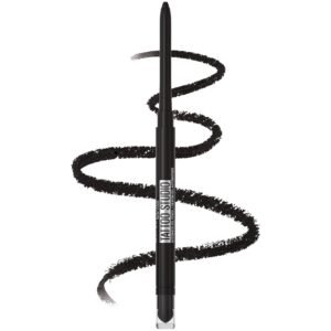 Maybelline New York Kohl Gel Pencil, Smudge Proof, Waterproof Gel Eyeliner, Tattoo Studio Smokey, Smokey Black, 0.28g