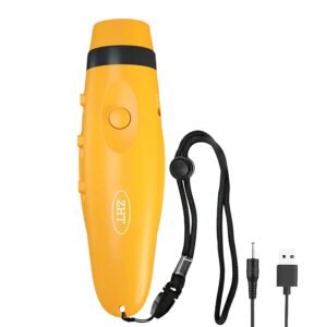 slongera Electronic Whistle with Lanyard, USB Charging 3 Tone High Volume Spalding Emergency Whistle for Referee Coaches Teacher, Outdoor Camping Hiking Boating Safety Whistles
