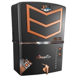 Pureplus Zinc Copper Alkaline Hydrogen RO Water Purifier |12 Liter Storage | RO+ZN+CU+ALK+ Negative ORP+UV+UF+TDS+PF | Best Water Filter for Home Drinking (Made In India)