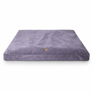 Florensi Zabuton Meditation Mat (32″x32″x3″), Premium Velvet Cover w 100% Cotton Insert, Perfect to Pair with Zabuton Meditation Cushion, Washable Cover, Best Support for Sitting & Kneeling – Purple