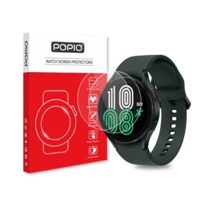 POPIO Military-Grade Gorilla Tempered Glass Screen Protector for Samsung Galaxy Watch 4/5 / 6/7 (44mm) (1.4″ inch), Pack of 2