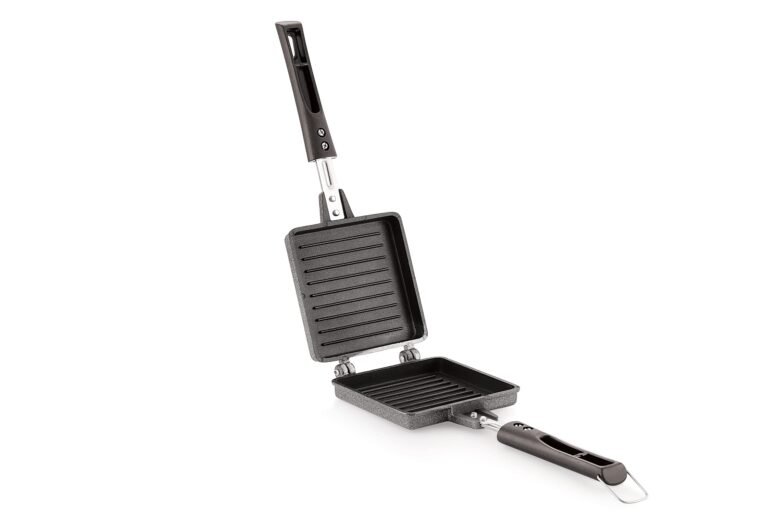 Tosaa Non Stick Super Heavy Thickness Gas Toaster Jumbo/Big Breads Non Electric Sandwich Maker | Cool Touch Handles | Gas Stove Compatible