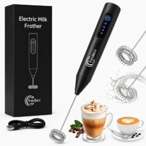 Electric Milk Frother Handheld Whisk Beater Foam Maker for Mocktails Coffee Latte Matcha Foamer Cappuccino Lemonade (New Electric 1)