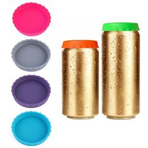 Silicone Soda Can Lids, Fits standard soda cans, 6 Colors Can Covers
