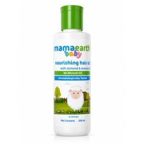 Mamaearth Nourishing Baby Hair Oil, with Almond & Avocado Oil – 200 ml
