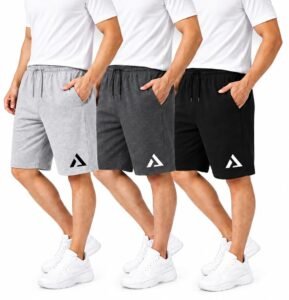 KART BLACK Plus Sizes Men’s Cotton Knee Length Shorts(M,L,XL,XXL,3XL,4XL,5XL Shorts) | Casual and Night Wear Mens Shorts