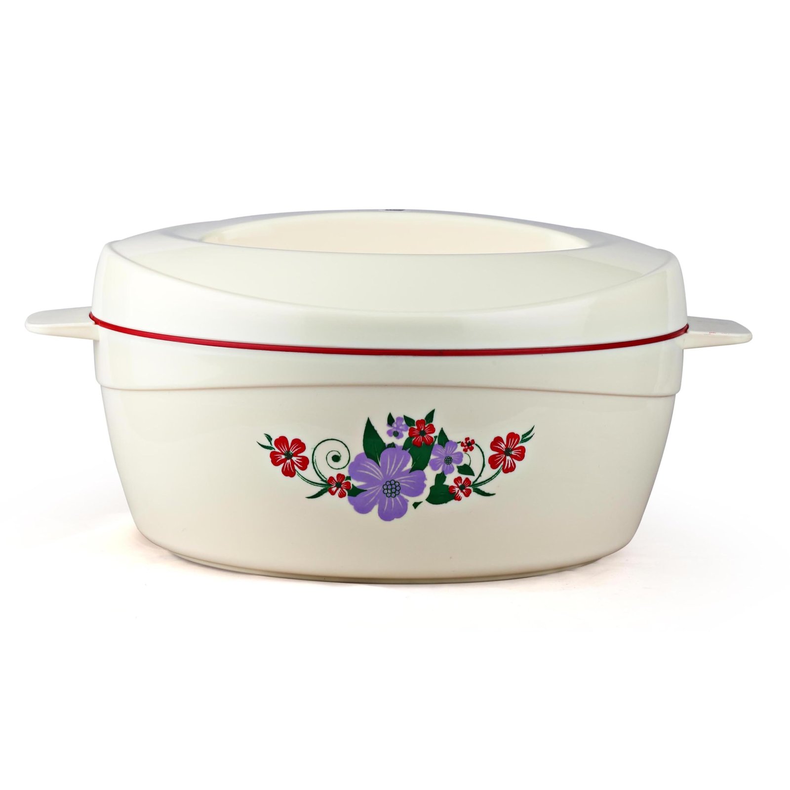 Cello Roti Plus Insulated Casserole Hot Pot Box Case with Lid 2500 ml Red | BPA Free, Double Wall PU Insulated, Inner Drip Tray Casserole For Hot Pot For Roti Chapathi | Hot Pot Roti Case For Kitchen