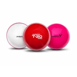 jaspo T-20 Pro PVC Soft Cricket Balls 110 Gm (Multicolour) – Pack of Three, Standard Size