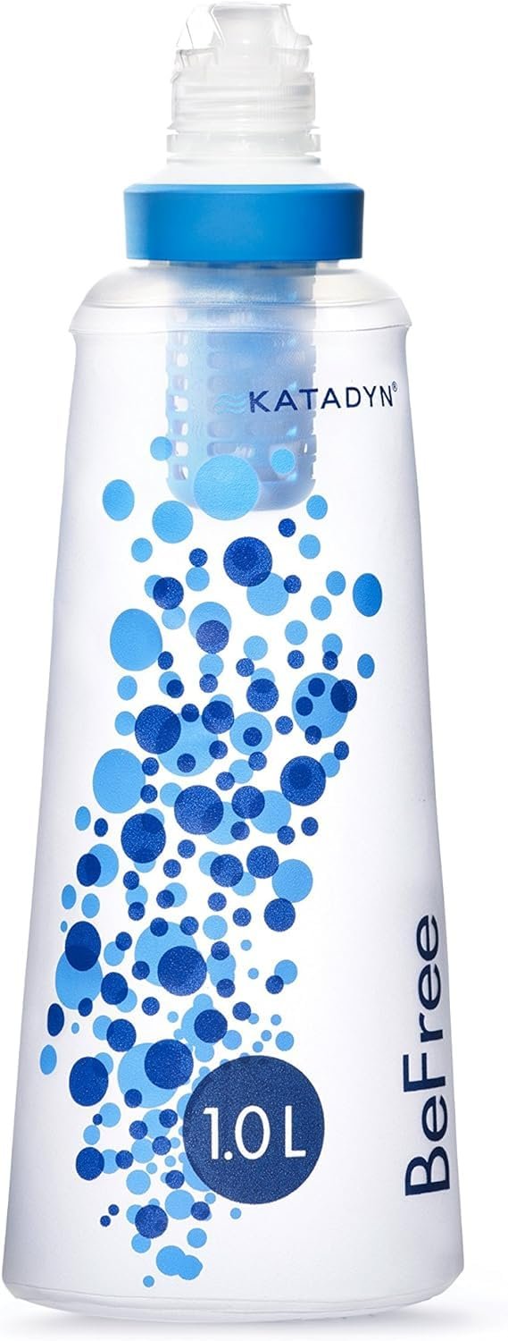 Katadyn BeFree 1.0L Water Filter, Fast Flow, 0.1 Micron EZ Clean Membrane for Endurance Sports, Camping and Backpacking