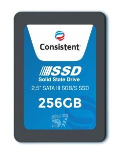 Consistent SSD 256GB 2.5 Inch SATA Internal SSD – Read: 550MB/s & Write: 500MB/s – Solid-State Drive 5 Year Warranty (256, GB)