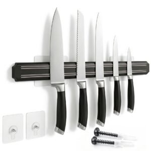 Magnetic Knife Strips, 15 Inch Magnetic Knife Storage Strip, Knife Holder, Knife Rack, Knife Strip, Kitchen Utensil Holder, Tool Holder, Multipurpose Magnetic Knife Rack