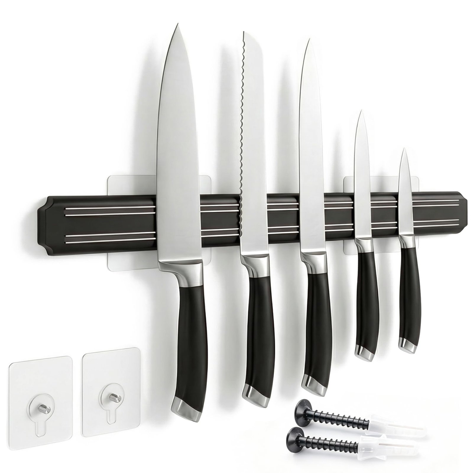 Magnetic Knife Strips, 15 Inch Magnetic Knife Storage Strip, Knife Holder, Knife Rack, Knife Strip, Kitchen Utensil Holder, Tool Holder, Multipurpose Magnetic Knife Rack