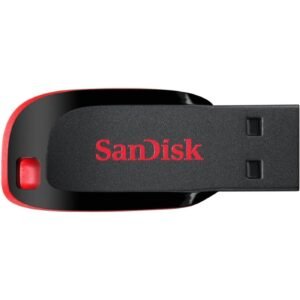 SanDisk Cruzer Blade 16GB, USB 2.0, Flash drive, Pendrive, Red, 5Y Warranty (SDCZ50-016G-I35)