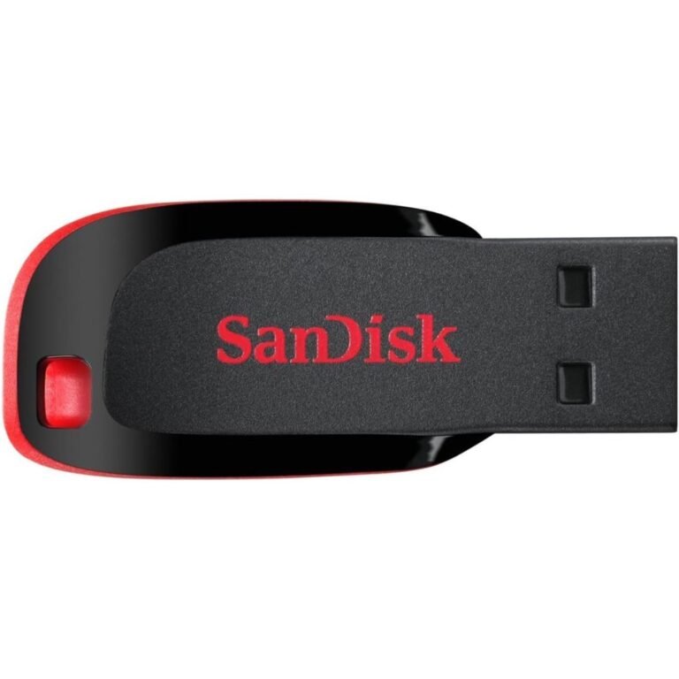 SanDisk Cruzer Blade 16GB, USB 2.0, Flash drive, Pendrive, Red, 5Y Warranty (SDCZ50-016G-I35)