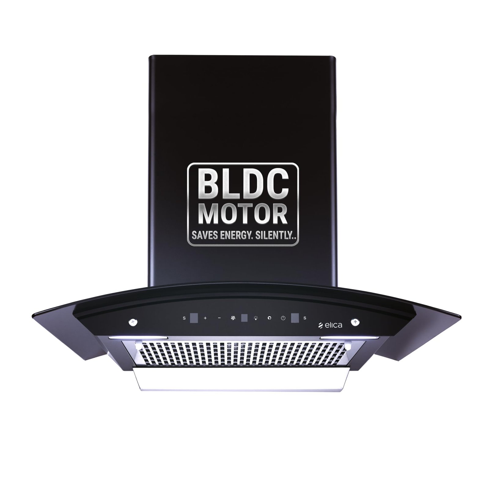 Elica 60cm 1500 m3/hr BLDC Filterless Autoclean Kitchen Chimney with 15 Years Motor & 5 Years Comprehensive Warranty | WDFL 600 BLDC HAC LTW MS NERO | 9 Speed | Touch Control + Motion Sensor | Black